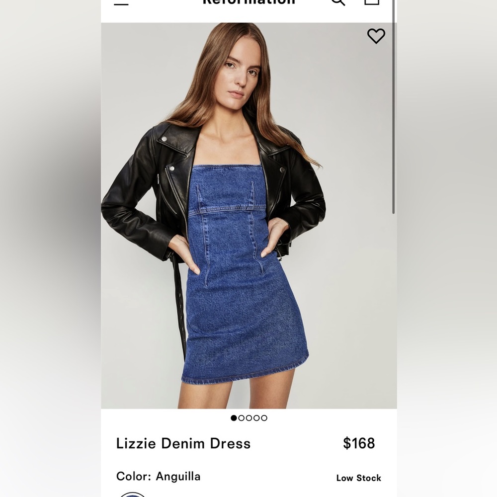 Reformation Lizzie denim dress